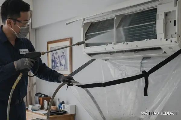 صورة مهنية توضح تكييف جدة من وثاب التكييف