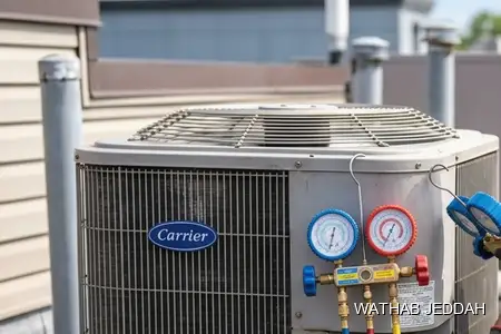 School AC in Jeddah — Wathab AC work steps