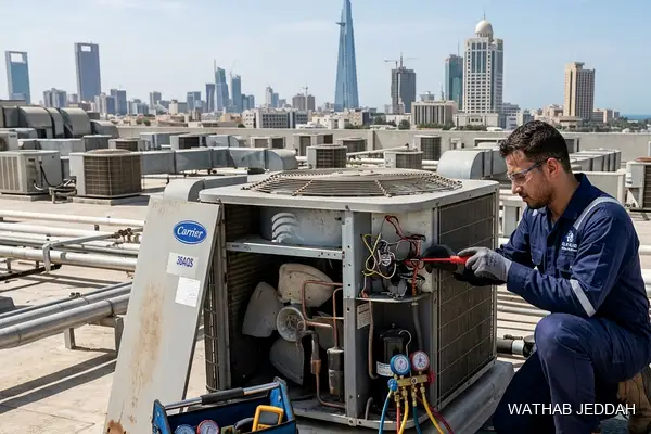 Professional photo illustrating Window AC Installation in Jeddah by Wathab AC