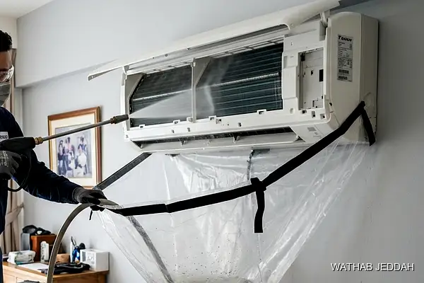 Professional photo illustrating Air Handling Unit Installation in Jeddah by Wathab AC