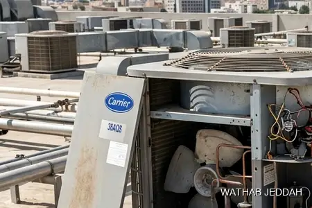 Air Handling Unit Installation in Jeddah — Wathab AC work steps