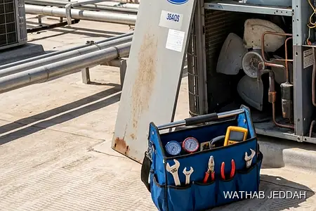 AC Service Prices in Jeddah — Wathab AC work steps