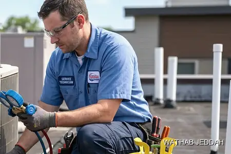 Cooling and AC Company in Jeddah — Wathab AC work steps