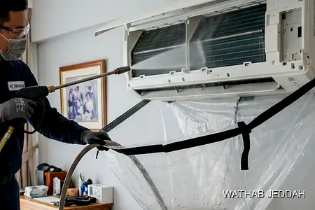 Class Pro AC Maintenance in Jeddah — Wathab AC work steps