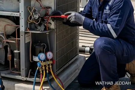 General AC Maintenance in Jeddah — Wathab AC work steps