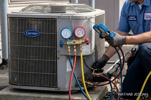 Professional photo illustrating Haier AC Maintenance in Jeddah by Wathab AC