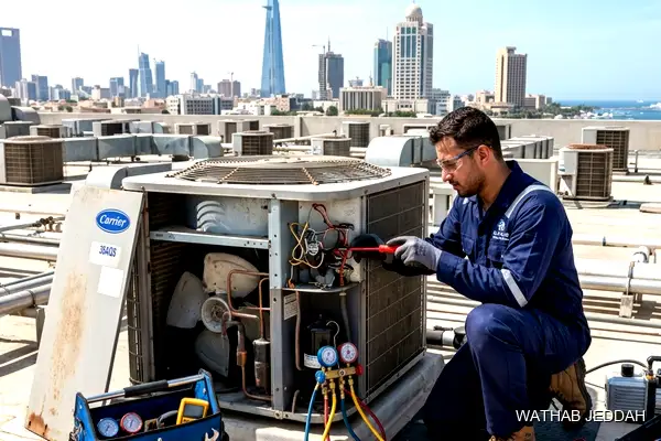 Professional photo illustrating AC Maintenance in Al-Adel, Jeddah by Wathab AC