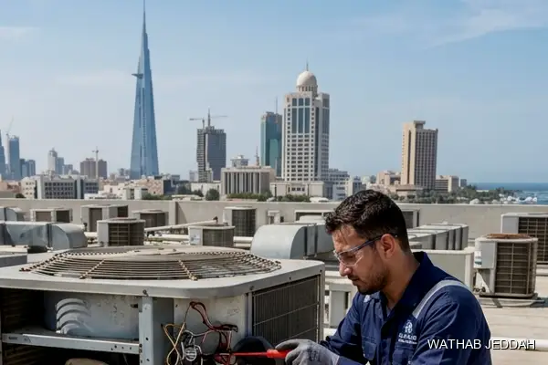 Professional photo illustrating AC Maintenance in Al-Bawadi, Jeddah by Wathab AC