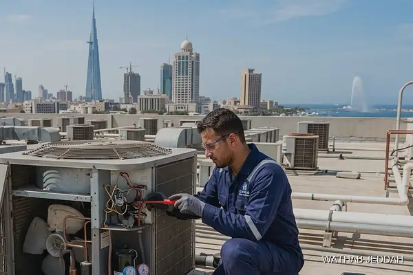 Professional photo illustrating AC Maintenance in Al-Falah, Jeddah by Wathab AC