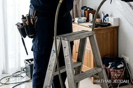 AC Maintenance in Al-Quraiyat, Jeddah — Wathab AC work steps