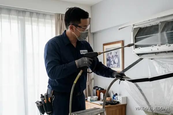Professional photo illustrating AC Maintenance in Al-Tadamon, Jeddah by Wathab AC