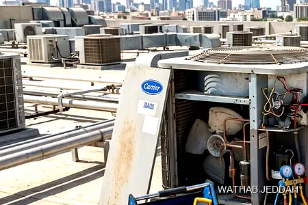 AC Maintenance in Bariman, Jeddah — Wathab AC work steps