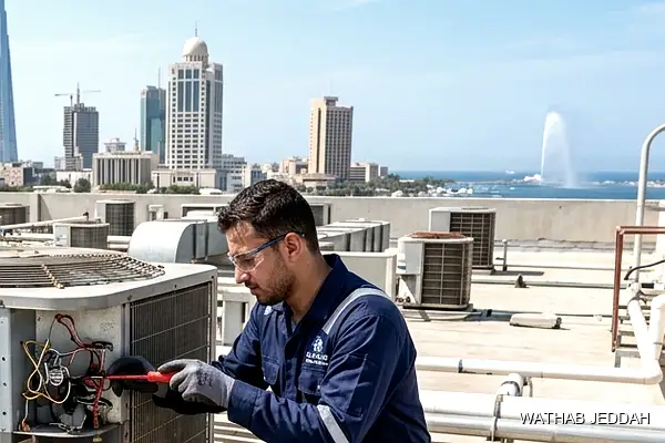Professional photo illustrating AC Maintenance in Al-Baghdadiyah East, Jeddah by Wathab AC