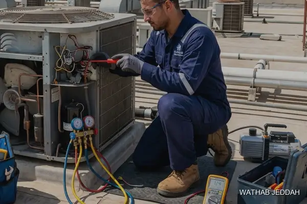 Professional photo illustrating AC Maintenance in Al-Faisaliyah, Jeddah by Wathab AC