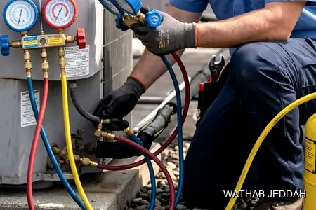 AC Maintenance in Al-Rahmaniyah, Jeddah — Wathab AC work steps