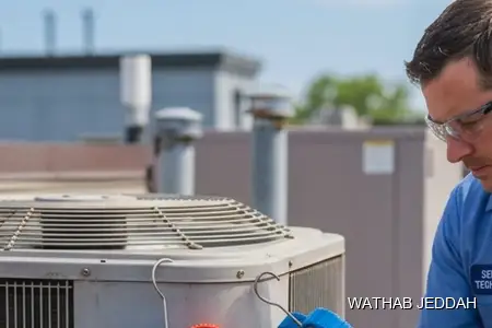 AC Maintenance in Al-Sahifah, Jeddah — Wathab AC work steps