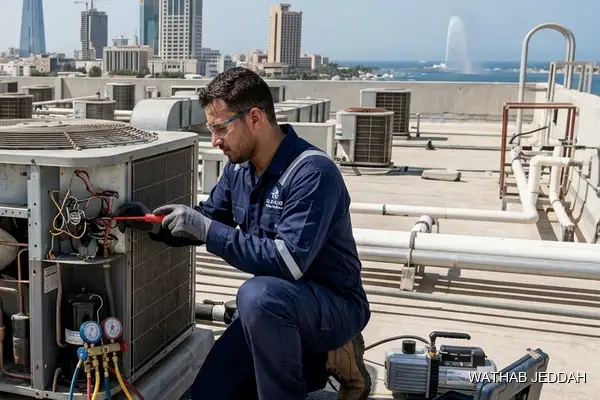 Professional photo illustrating AC Maintenance in Kilo 7, Jeddah by Wathab AC