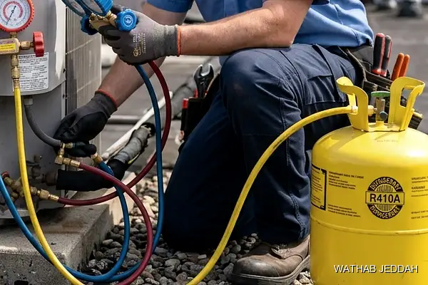 صورة مهنية توضح صيانة مكيفات نيكاي جدة من وثاب التكييف