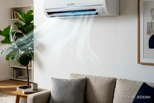 صورة مهنية توضح صيانة نظام VRF جدة من وثاب التكييف