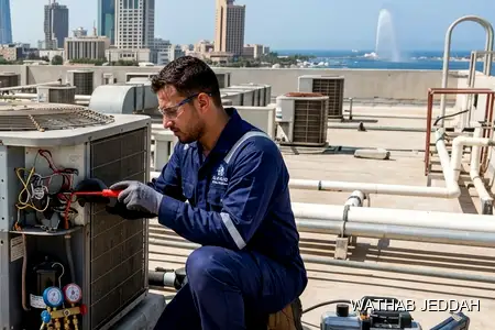 24-Hour AC Technician in Jeddah — Wathab AC work steps