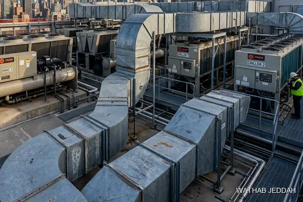 Professional photo illustrating Apartment AC Rough-In Piping in Jeddah by Wathab AC