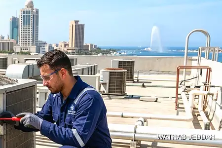 Restaurant AC Rough-In Piping in Jeddah — Wathab AC work steps