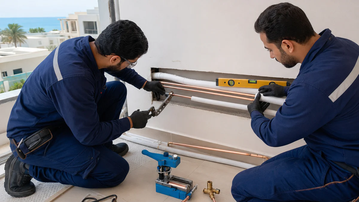 Recent work carried out under Installation, Rough-In & Copper Piping services in Jeddah